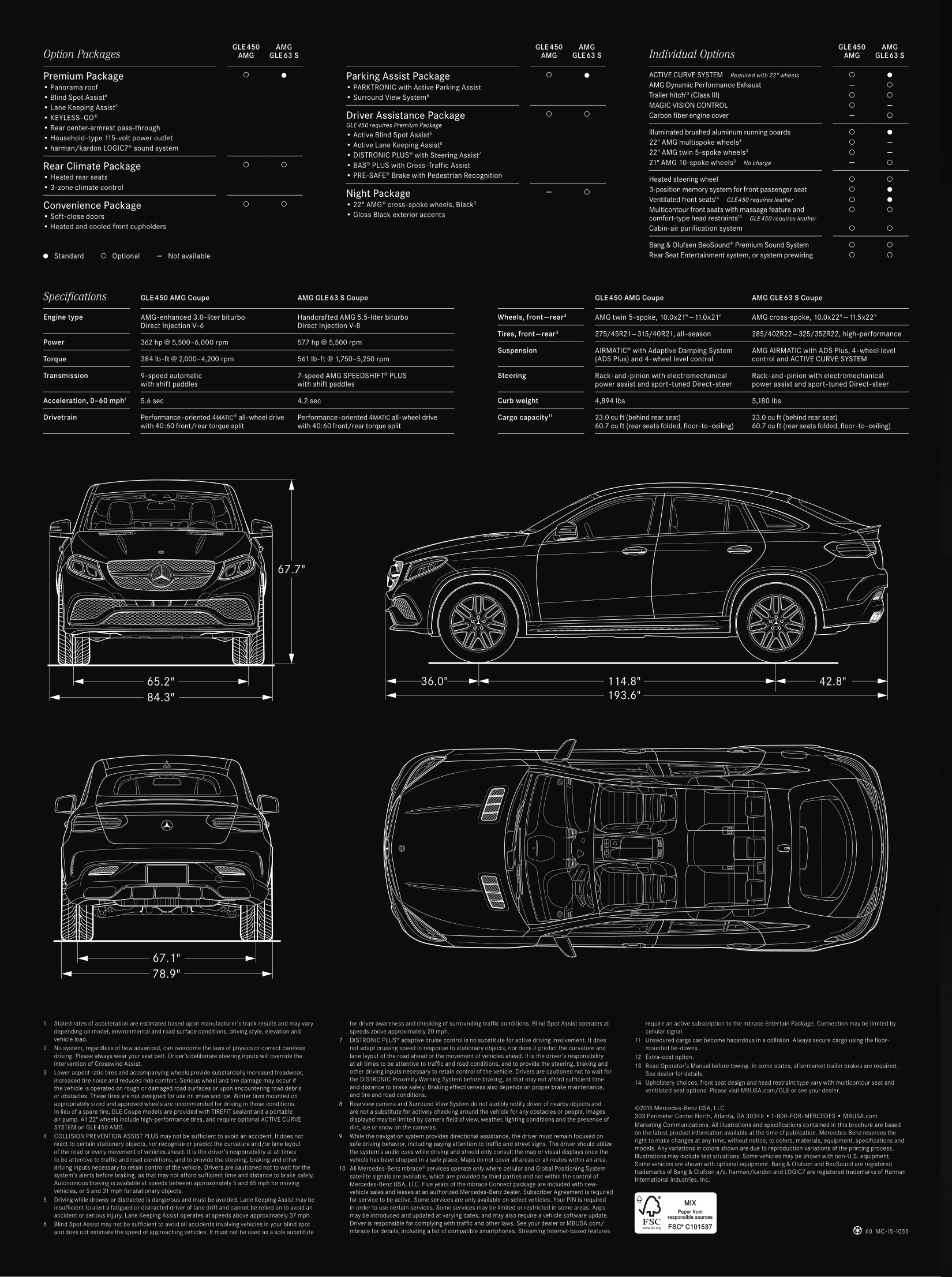 2016 Mercedes-Benz GLE-Class Coupe Brochure